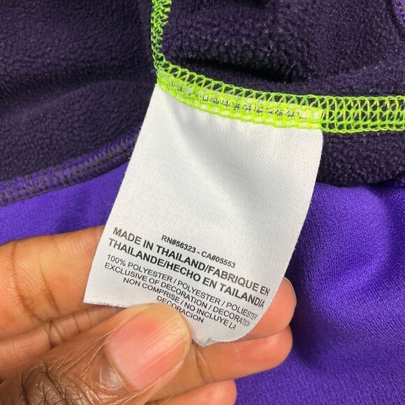 Nike Womens Performance Therma Fit Hooded Jacket Purple Green Full Zip Up Small - Picture 5 of 12